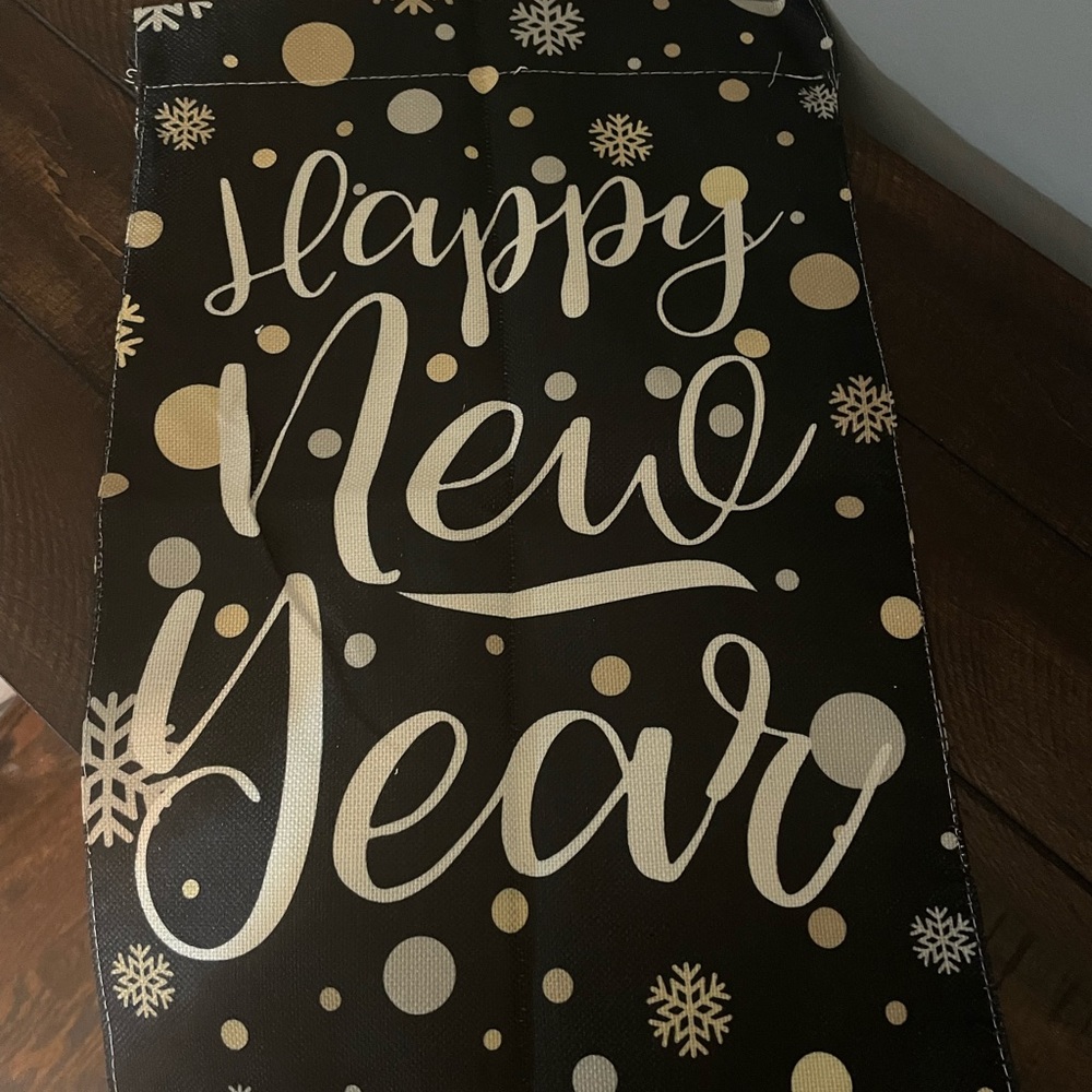Small yard flag HAPPY NEW YEAR